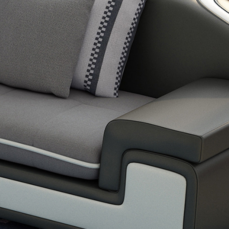 Contemporary L-Shape Modular Furniture Sectionals for Four People