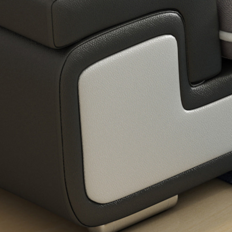 Contemporary L-Shape Modular Furniture Sectionals for Four People