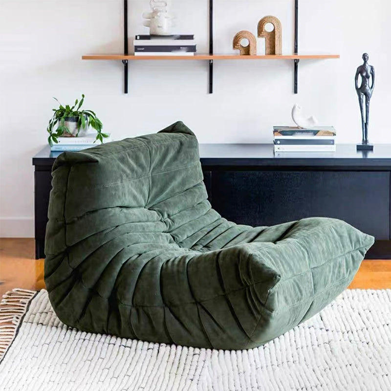 Modern Style Deerskin Velvet without HandrailsParsons Chair with Fixed Backrest