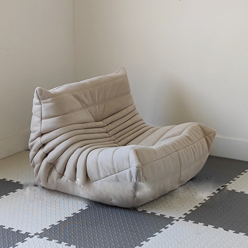 Modern Style Deerskin Velvet without HandrailsParsons Chair with Fixed Backrest