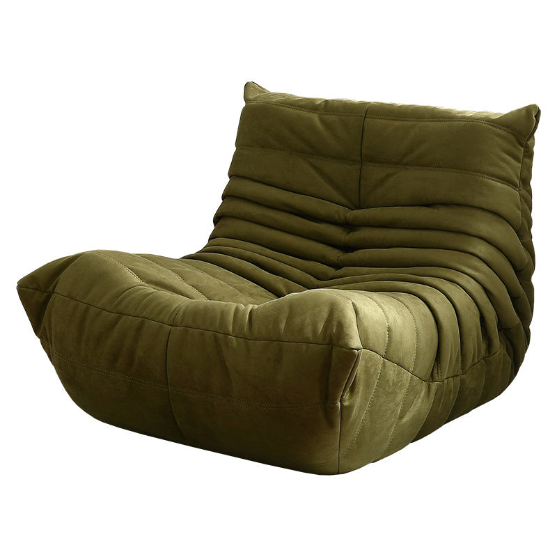 Modern Style Deerskin Velvet without HandrailsParsons Chair with Fixed Backrest