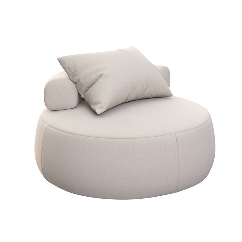 33.5"/39.3" Wide Armless Pillow Back Slipper Chair for Bedroom