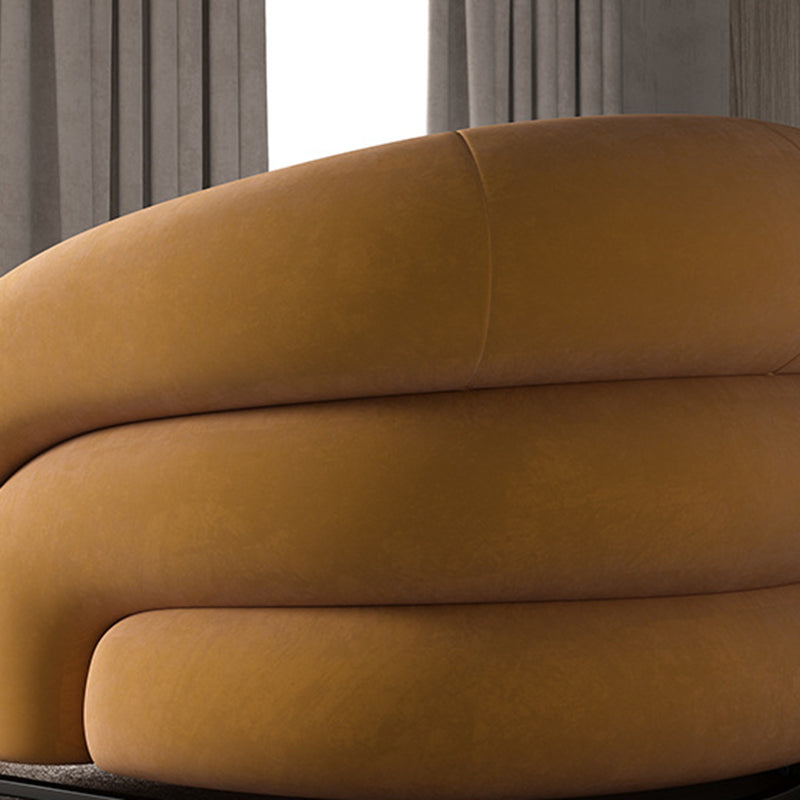 33.07" Wide Scandinavian Style Single Sofa Chair Microfiber Arm Chair