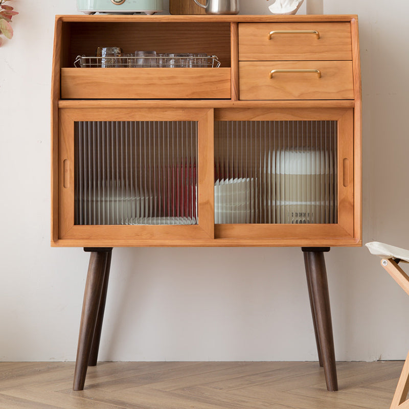 38.58" Tall 2 - Drawer Accent Cabinet, 1-door Wooden Rectangle Cabinet with Shelf