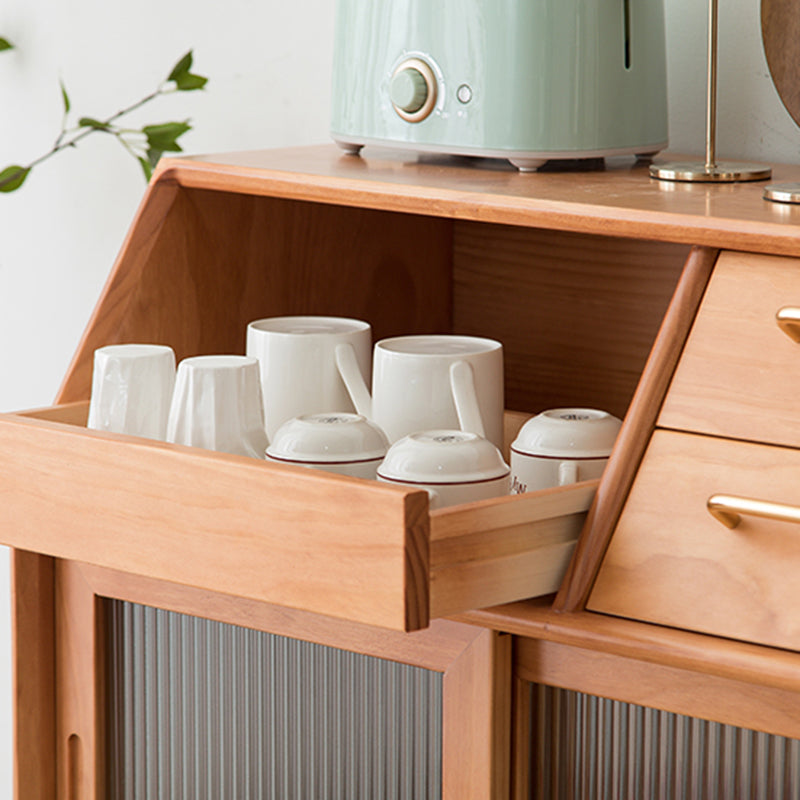 38.58" Tall 2 - Drawer Accent Cabinet, 1-door Wooden Rectangle Cabinet with Shelf