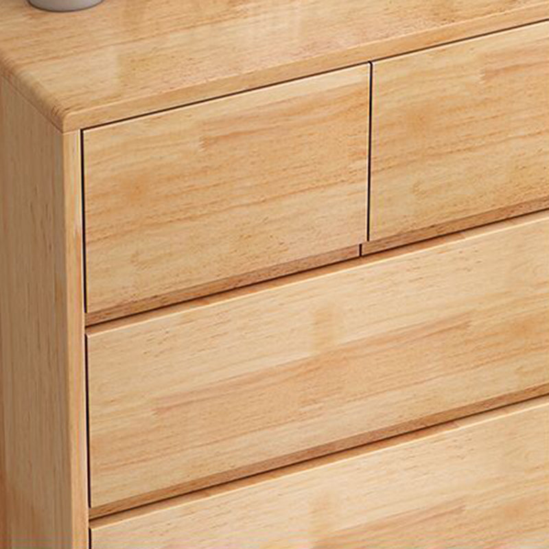 Rubberwood Accent Chest with Drawers 23.62" Long Contemporary Chest