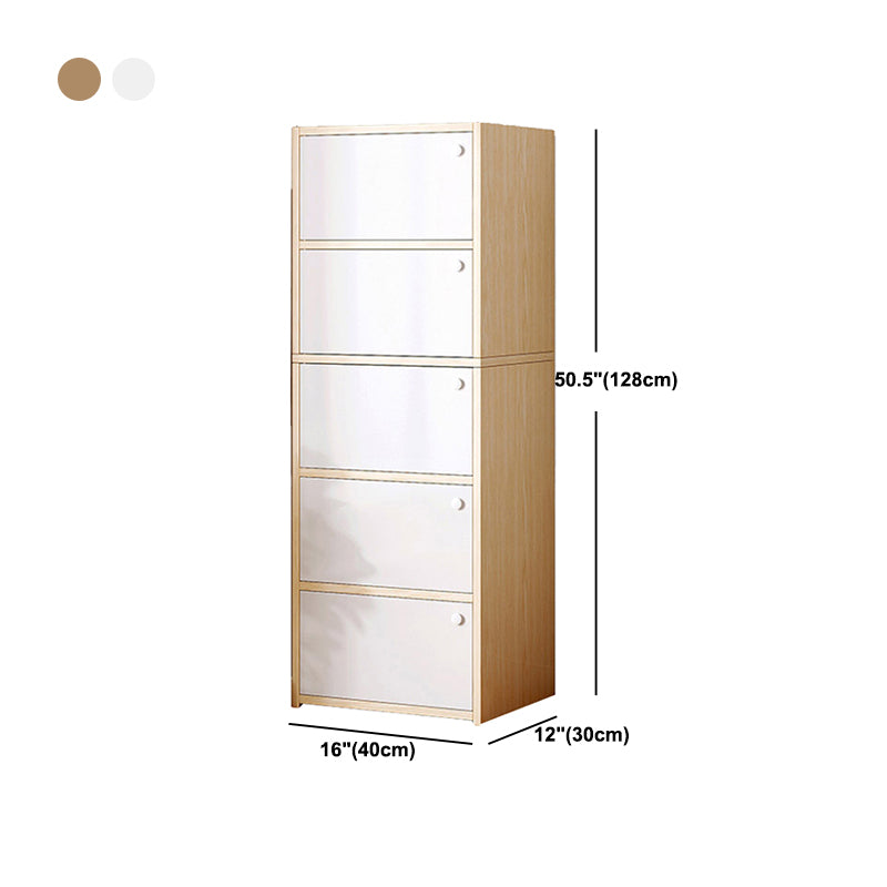 15.74" L Modern Accent Cabinet Wooden Storage Cabinet with Shelves