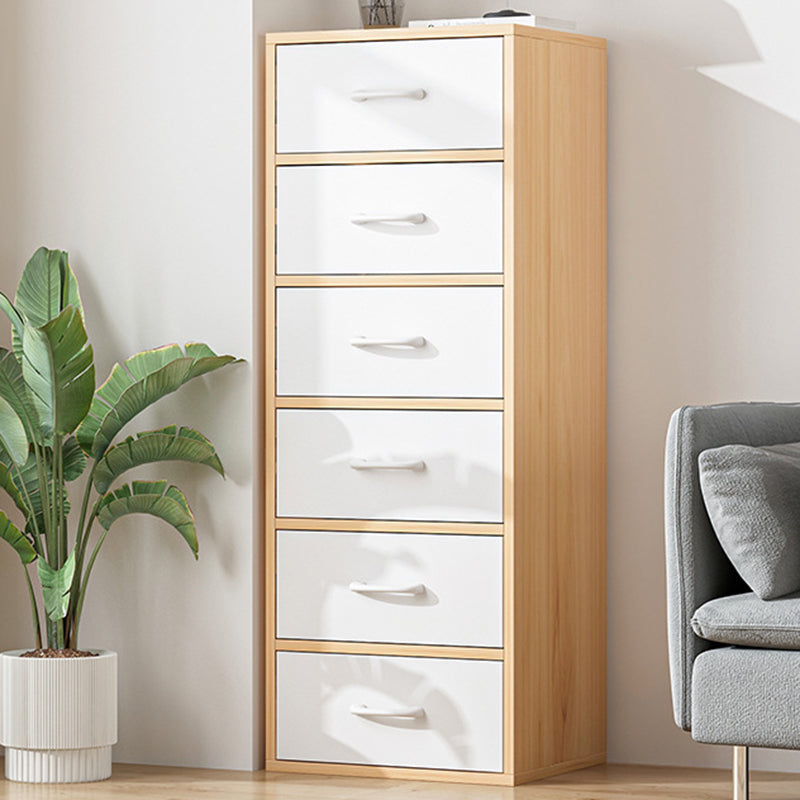 Contemporary Rectangle Gloss Finish with Drawer Chest,18.9" L