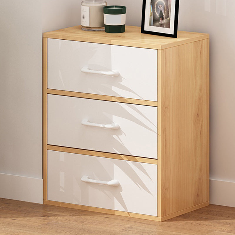 Contemporary Rectangle Gloss Finish with Drawer Chest,18.9" L
