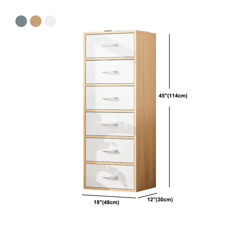 Contemporary Rectangle Gloss Finish with Drawer Chest,18.9" L