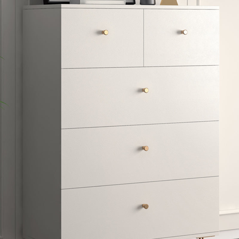 15.74" Wide Modern Accent Chest White Accent Cabinet with Drawers