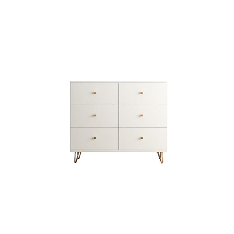 15.74" Wide Modern Accent Chest White Accent Cabinet with Drawers
