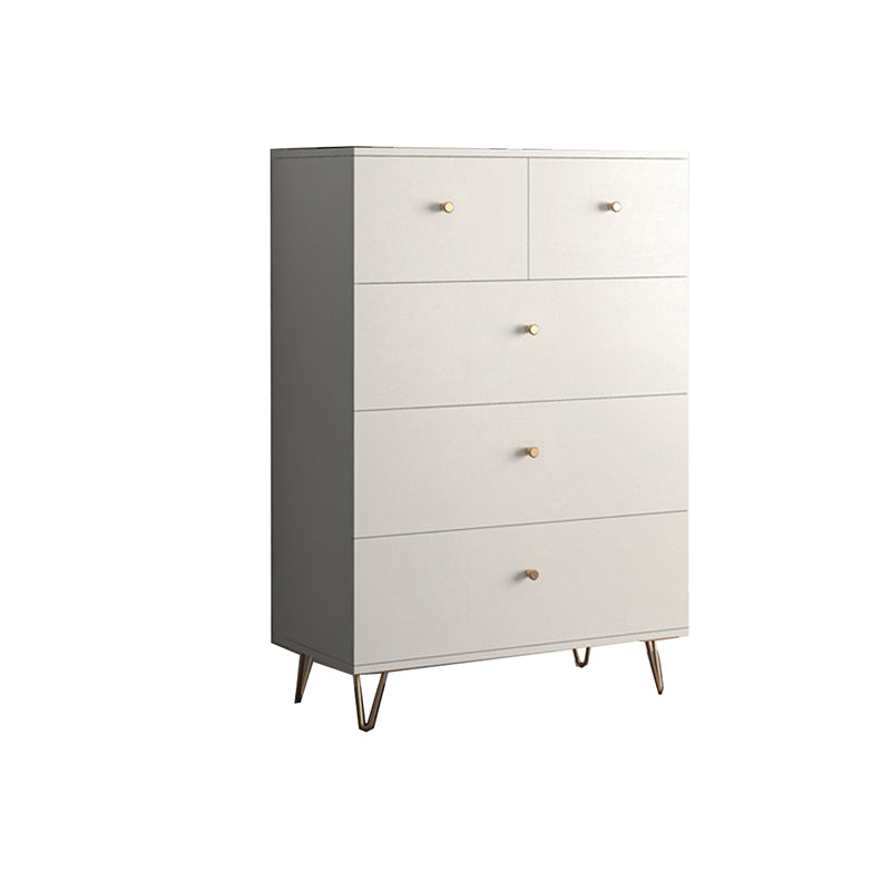 15.74" Wide Modern Accent Chest White Accent Cabinet with Drawers