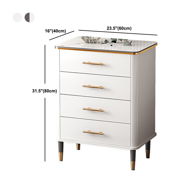 15.74" Wide Wood Accent Chest with Straight Legs Contemporary Chest