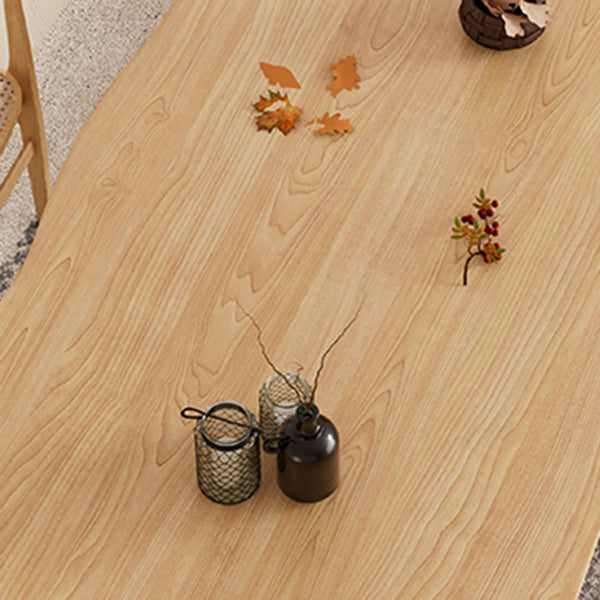 Gold Metal Base Dining Table Solid Wood Rectangle Dinner Room Kitchen Table