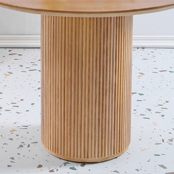 Round Table Solid Wood Contemporary Style Dining Table for Home Kitchen