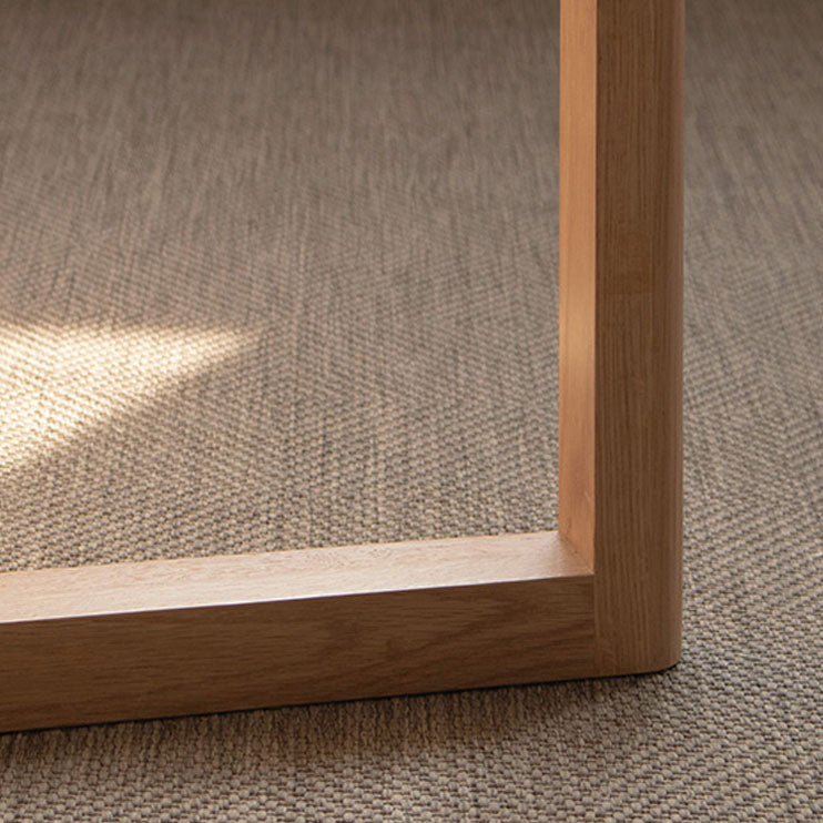 Contemporary Solid Wood Dinner Table Round Wood Base Dining Table