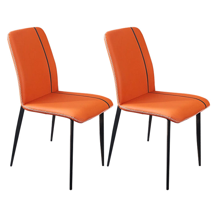 Metal Modern Indoor-Outdoor Side Chairs Parsons Dining Chair