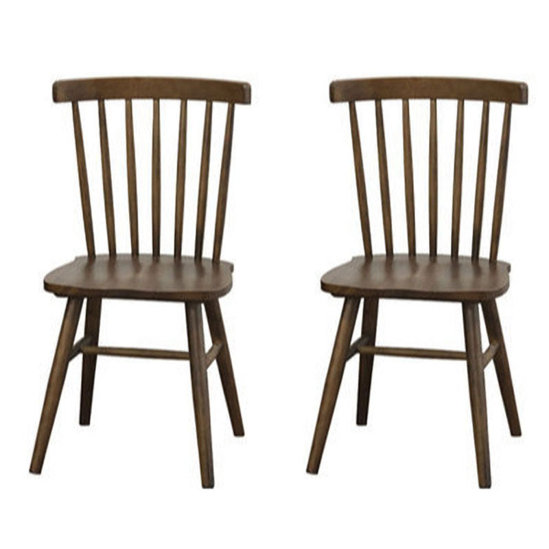Scandinavian Armless Side Chair Wood Dining Side Chair for Home