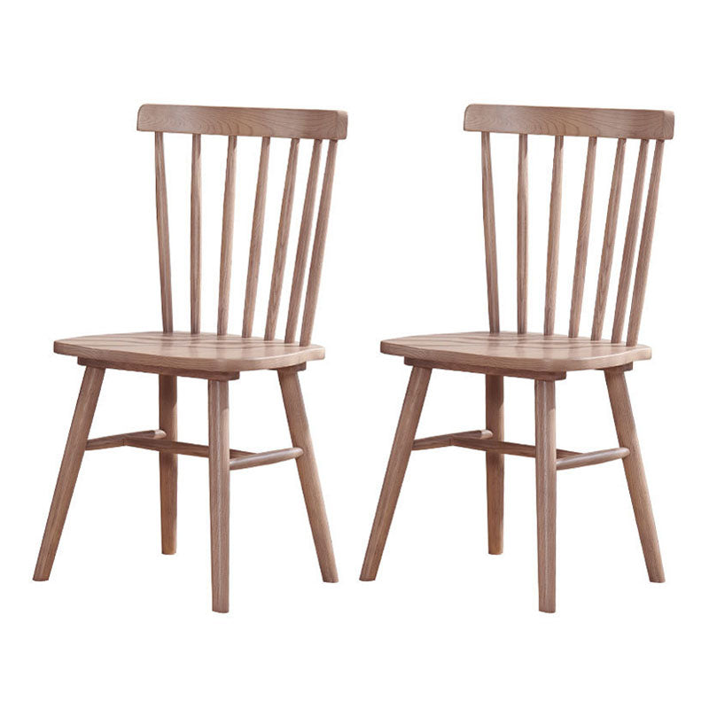Scandinavian Armless Side Chair Wood Dining Side Chair for Home