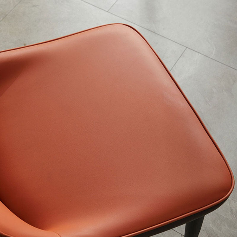 Contemporary Style Dining Chairs Arm Side Chair with Metal Legs