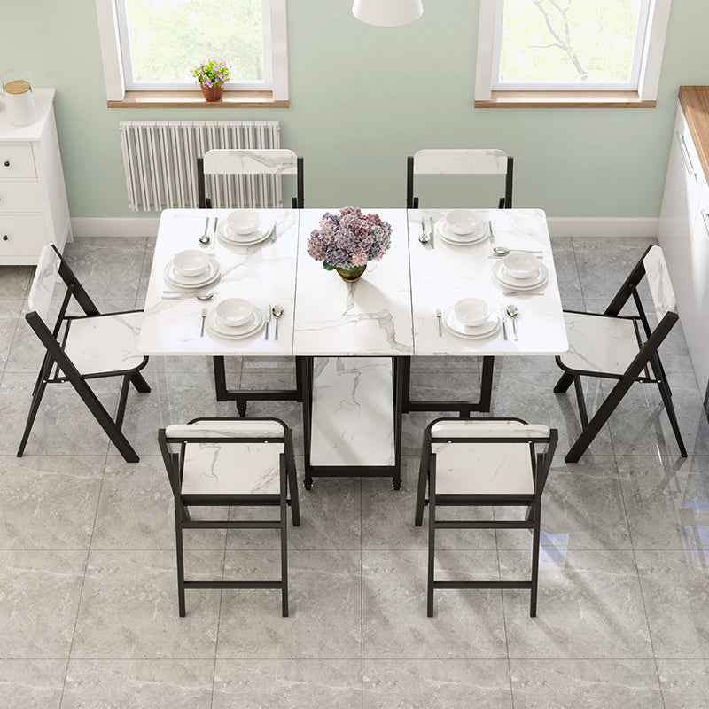 Modern Dining Set 1/2/4/5/7/9 Pcs Wood Dining Table and Chairs