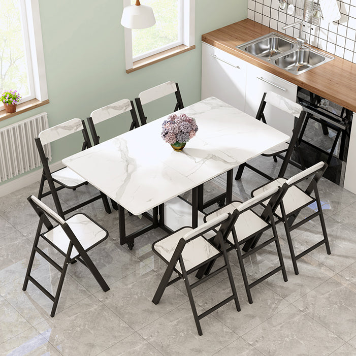 Modern Dining Set 1/2/4/5/7/9 Pcs Wood Dining Table and Chairs