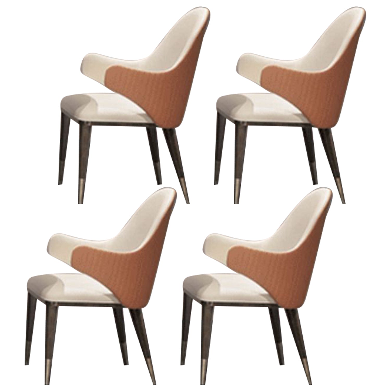 Nordic Glam Style Rectangle Sintered Stone Table Set 1/4/5/7 Pieces Dining Set