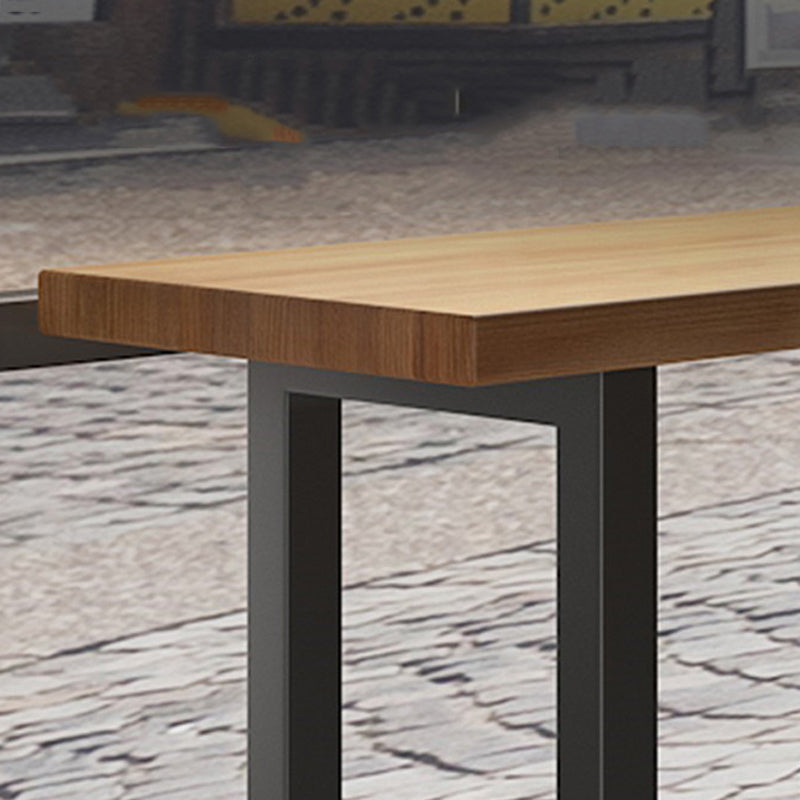 Modern 1/7 Pieces Bar Table Set Rectangle Wood Counter Table with for Milk Tea Shop