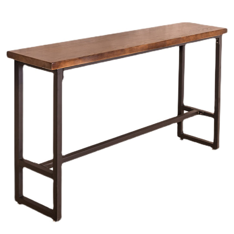 Industrial 1/4/7 Pieces Bar Table Set Rectangle Pine Wood Counter Table for Cafe