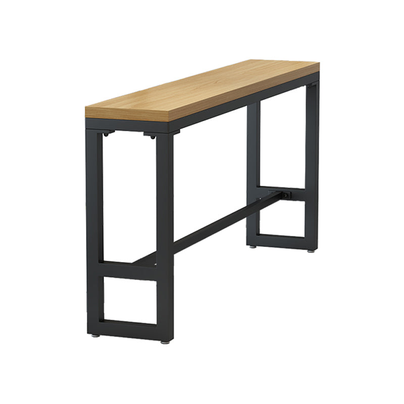 Industrial 1/7/12 Pieces Bar Table Set Rectangle Pine Wood Counter Table with High Stools