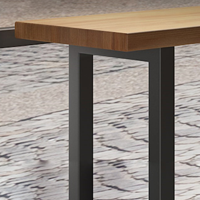 Modern Bar Table Set 1/7 Pieces Rectangle Pine Wood Counter Table for Shop