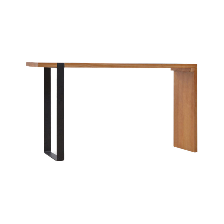 1/2 Pieces Luxurious Rectangular Pub Table Set Wooden Counter Table with Backless Stools