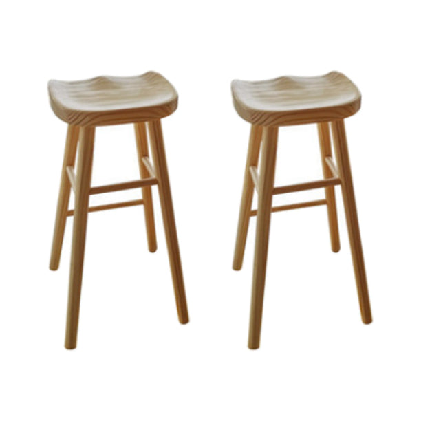 Glam 1/2/3 Pieces Bar Table Set Rectangle Bar Table with Wooden High Stools