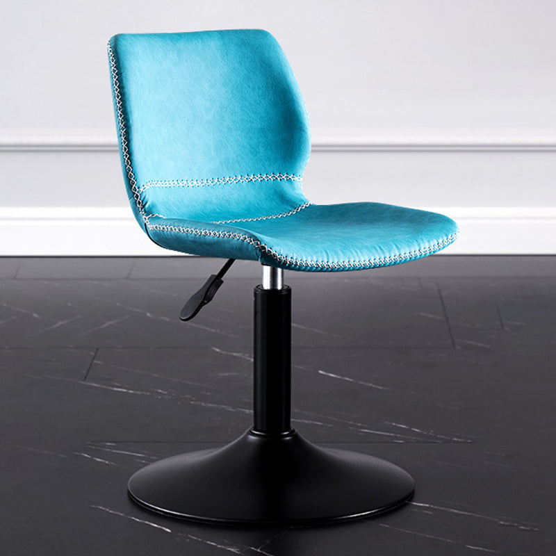 Contemporary Metal Barstool PU Leather Barstools in Matte Finish for Home