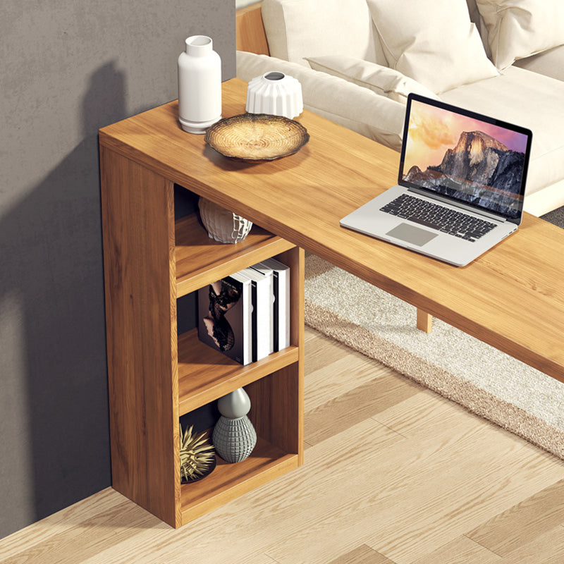 Rectangular Pine Wood Top Bar Table Industrial Bar Table with Storage Double Pedestal