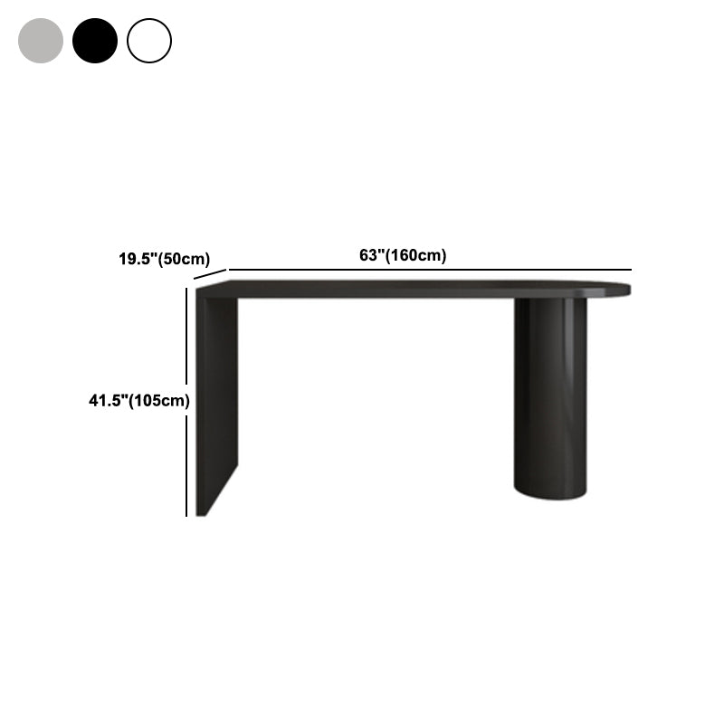 Modern Double Pedestal Bar Height Table Solid Wood Living Room Hall/Pub Table