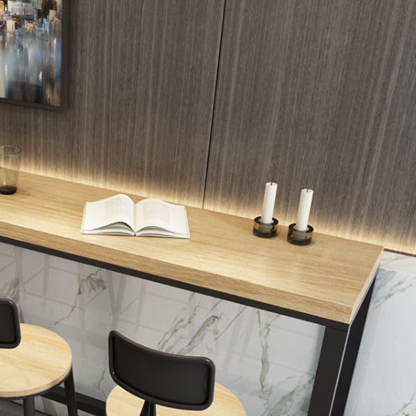 Indoor Rectangle Counter-height Pub Table Natural Modern Trestle Hall/Pub Table