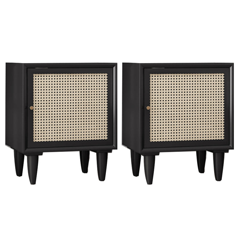 Contemporary Bedside Cabinet 1 Door Right Side Nightstand for Bedroom