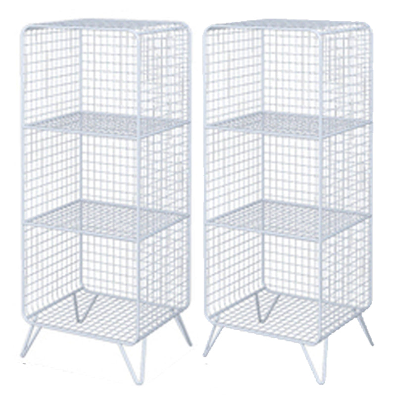 Metal Bedside Cabinet Glam Accent Table Nightstand for Bedroom