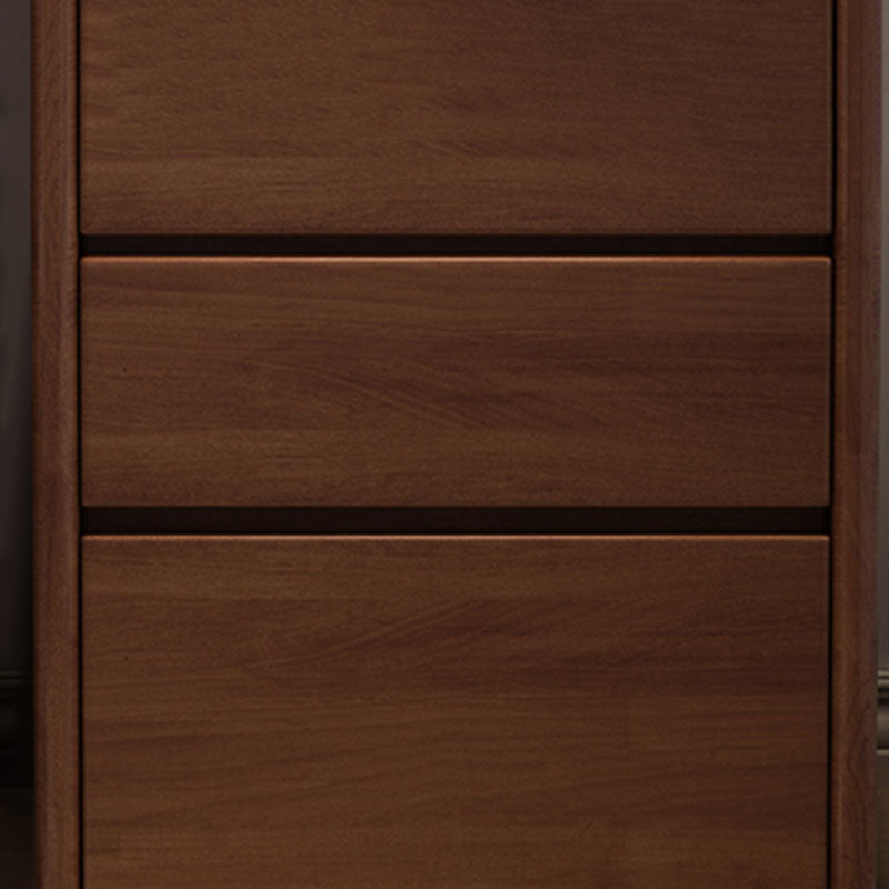 Contemporary Rubber Wood Storage Chest Home Chest with 3 Drawers