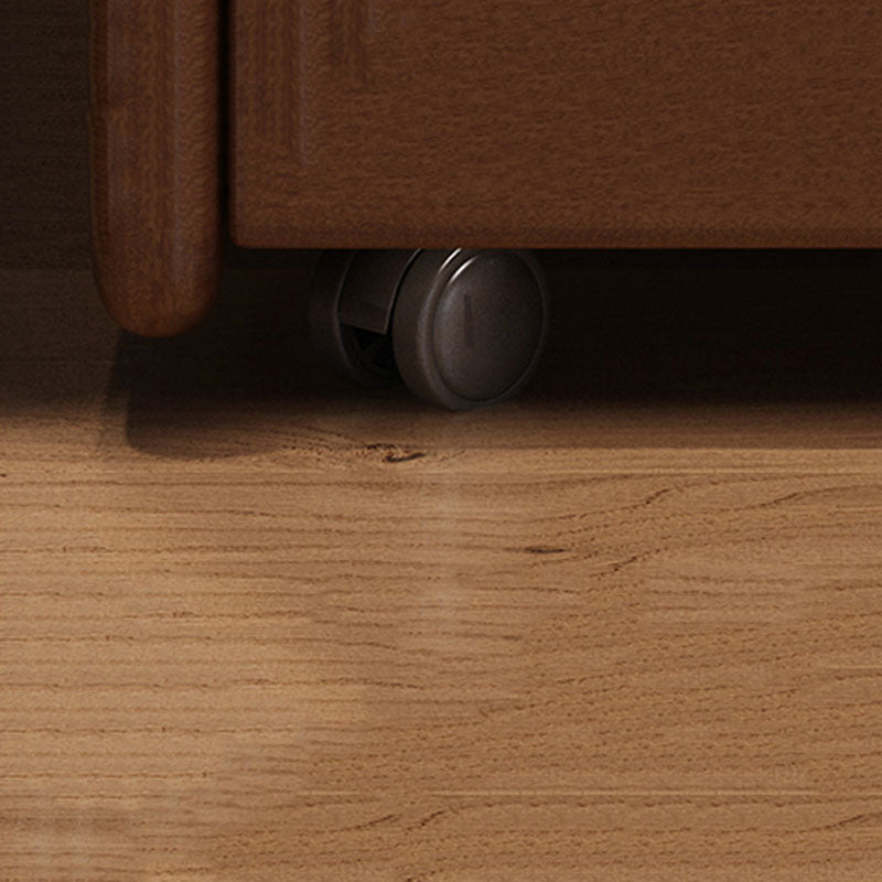 Contemporary Rubber Wood Storage Chest Home Chest with 3 Drawers