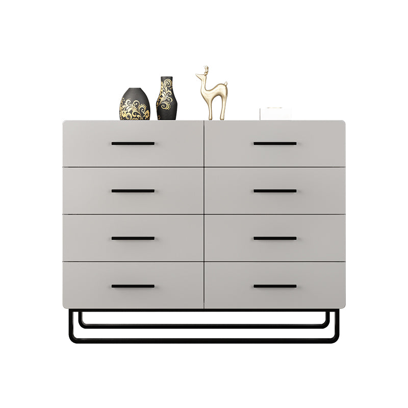 Contemporary Bedroom Chest 16" Wide Storage Chest in Gray with Drawers