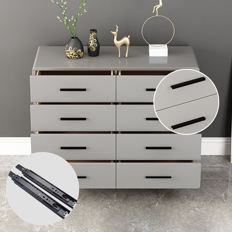 Contemporary Bedroom Chest 16" Wide Storage Chest in Gray with Drawers
