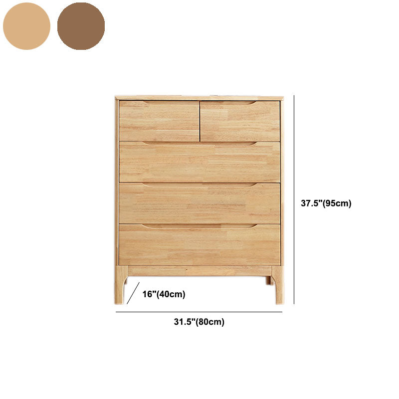 Modern Dresser Solid Wood Storage Chest Dresser with 5/6/7 Drawers