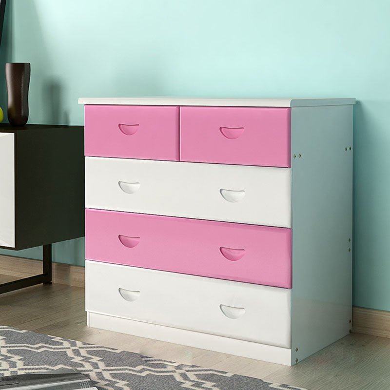 Modern Solid Wood Storage Chest Dresser Vertical Chest Without Mirror