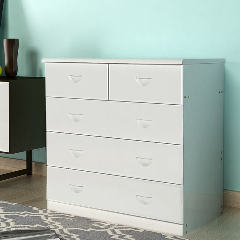 Modern Solid Wood Storage Chest Dresser Vertical Chest Without Mirror