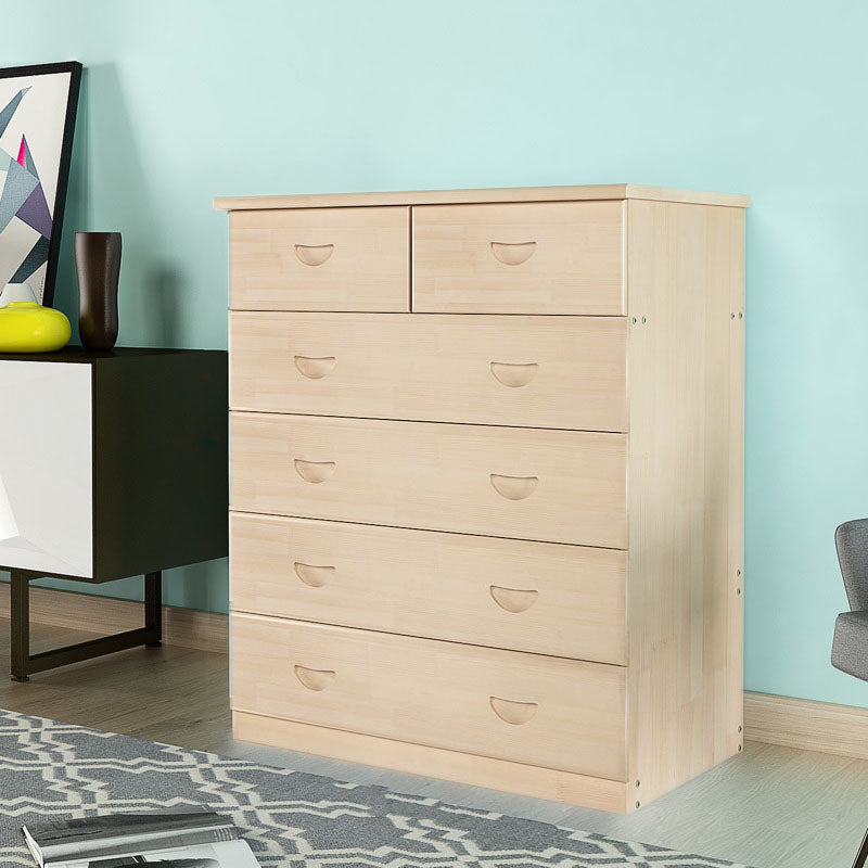 Modern Solid Wood Storage Chest Dresser Vertical Chest Without Mirror