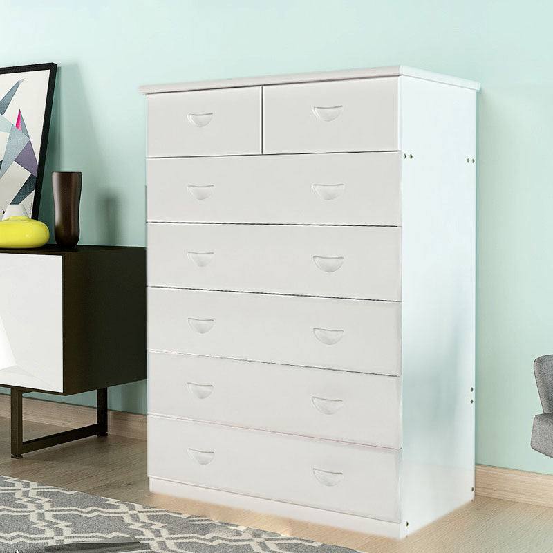 Modern Solid Wood Storage Chest Dresser Vertical Chest Without Mirror