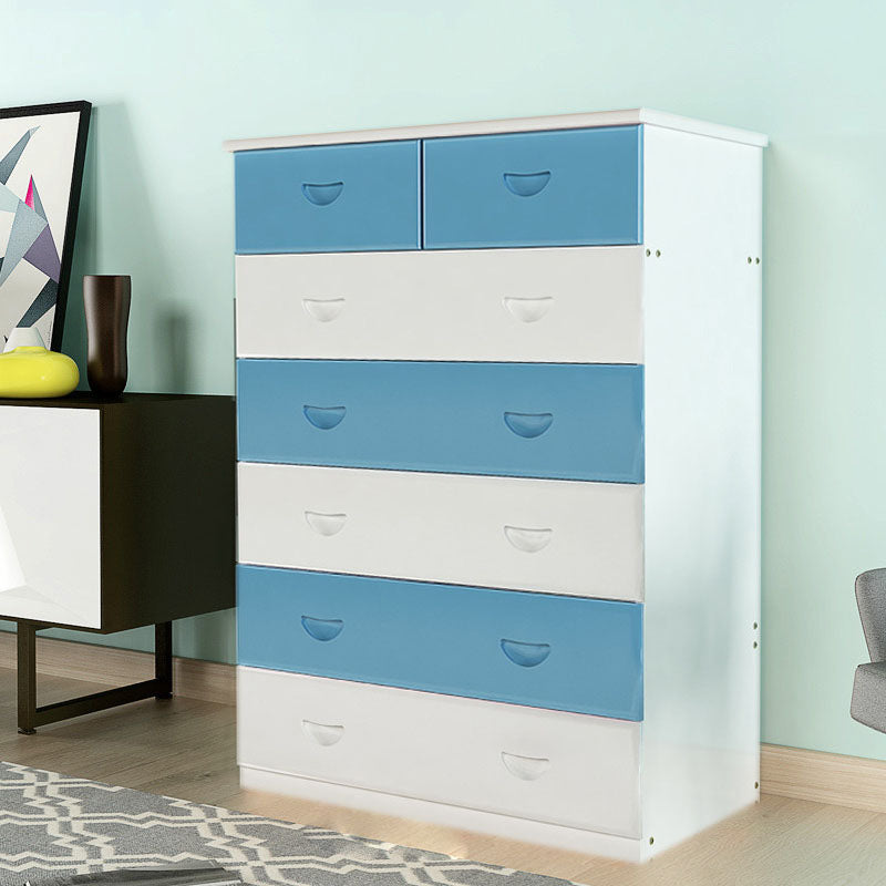 Modern Solid Wood Storage Chest Dresser Vertical Chest Without Mirror